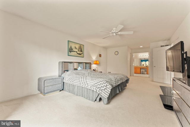 25 Stallion Cir, Upper Holland, PA 19053 - bedroom featuring a ceiling fan and light carpet