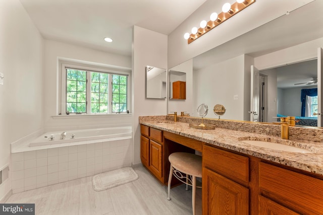 25 Stallion Cir, Upper Holland, PA 19053 - full bath with a garden tub, double vanity, and a sink