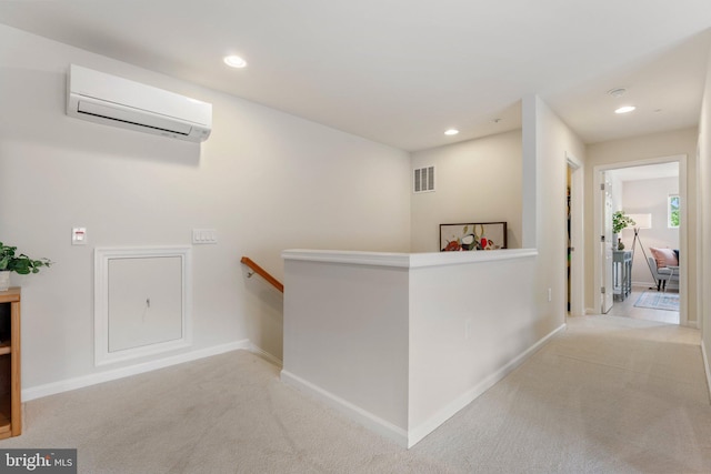 213 Denison St, Fredericksburg, VA 22406 - bar featuring baseboards, visible vents, carpet flooring, and a wall mounted AC
