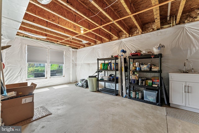 213 Denison St, Fredericksburg, VA 22406 - below grade area featuring a sink