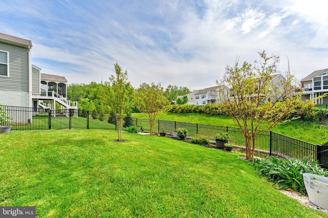 213 Denison St, Fredericksburg, VA 22406 - view of yard featuring a residential view and a fenced backyard