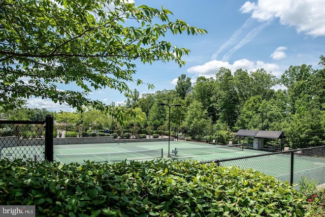 213 Denison St, Fredericksburg, VA 22406 - view of tennis court featuring fence