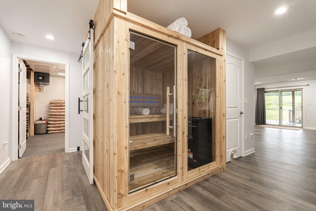 189 Potomac Crossing St, Charles Town, WV 25414 - sauna with wood finished floors, recessed lighting, and baseboards
