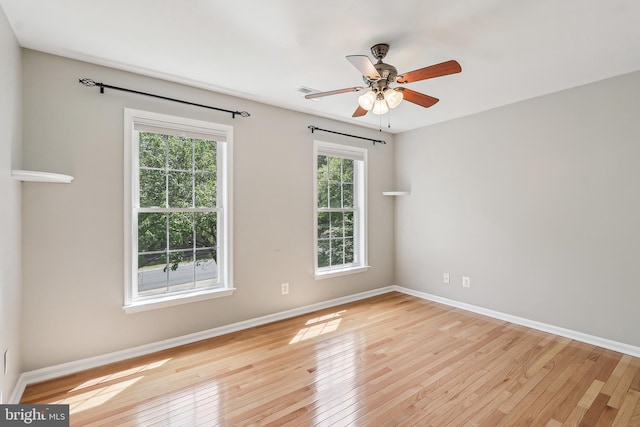 24 Monument Dr, Stafford, VA 22554 - empty room with light wood-style floors, baseboards, and ceiling fan