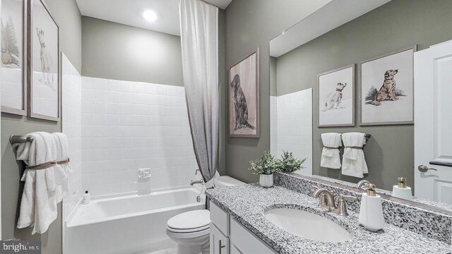 79 Chokeberry Way, Gettysburg, PA 17325 - bathroom with shower / tub combination, vanity, and toilet