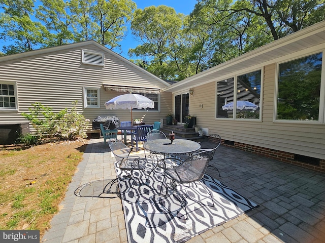 view of patio / terrace with outdoor dining space
