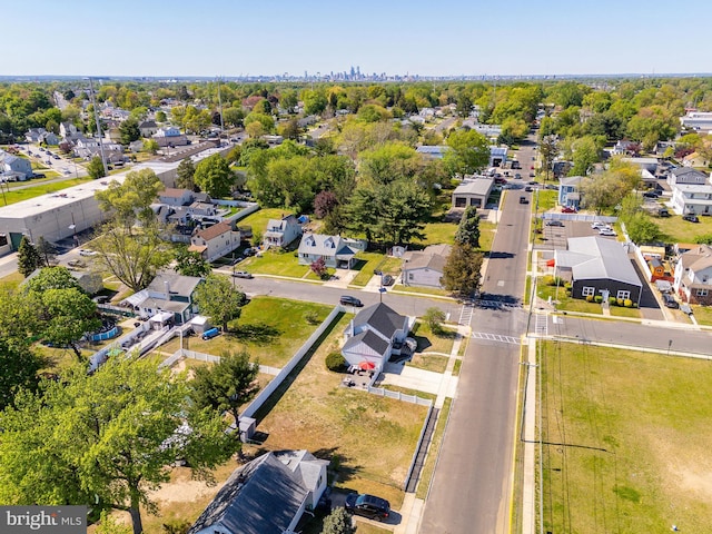 bird's eye view featuring a residential view