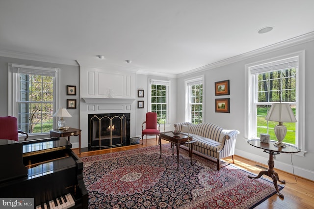 4064 Howell Rd, Malvern, PA 19355 - living area featuring ornamental molding and a healthy amount of sunlight