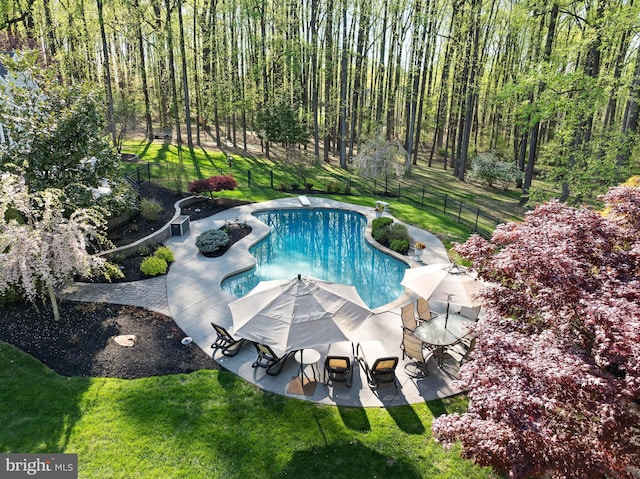 4064 Howell Rd, Malvern, PA 19355 - pool with fence, a yard, and a patio area