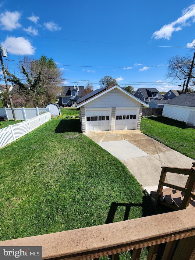 2906 Sylvan Ave, Baltimore, MD 21214 - view of yard with an outbuilding and a detached garage