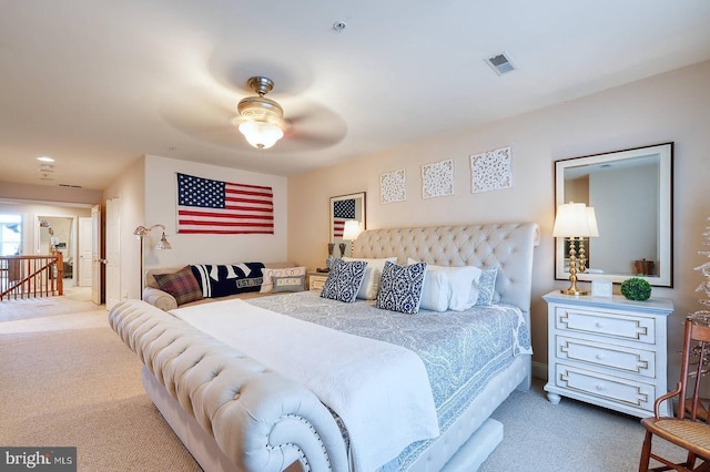 8733 Boulder Ridge Rd, Laurel, MD 20723 - carpeted bedroom with a ceiling fan