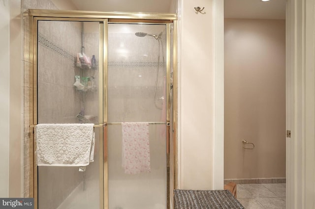 8733 Boulder Ridge Rd, Laurel, MD 20723 - bathroom with a shower stall and tile patterned floors