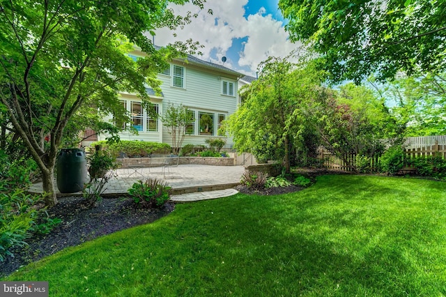 back of property with a patio area