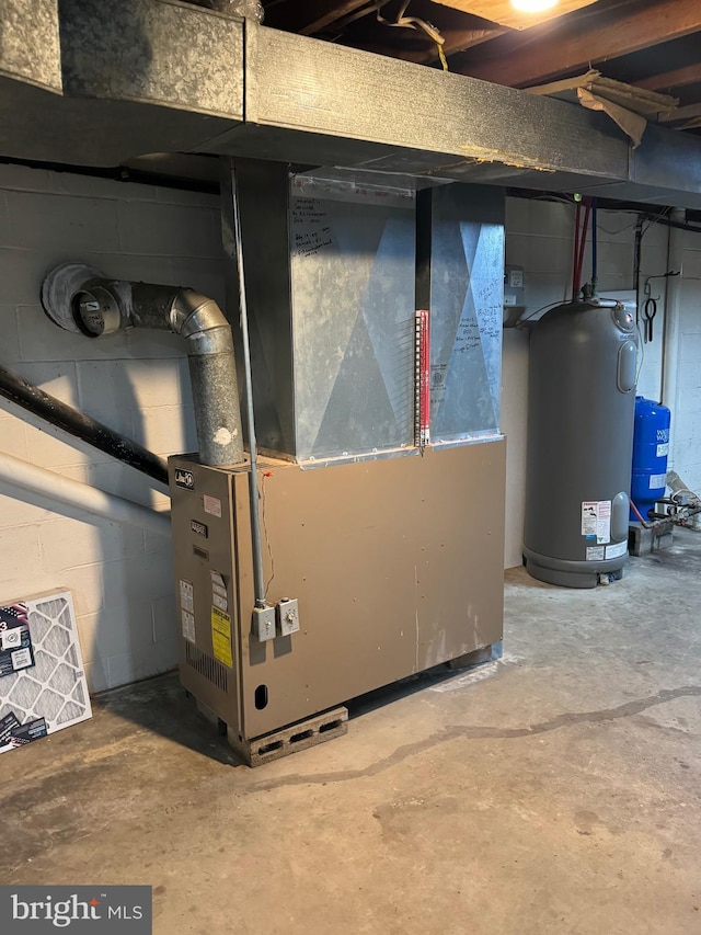 utilities featuring water heater