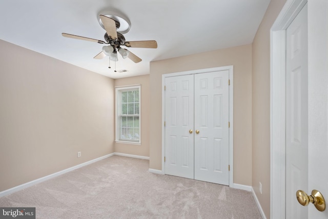 168 Sequester Dr, Stafford, VA 22556 - unfurnished bedroom with light carpet, a closet, and baseboards