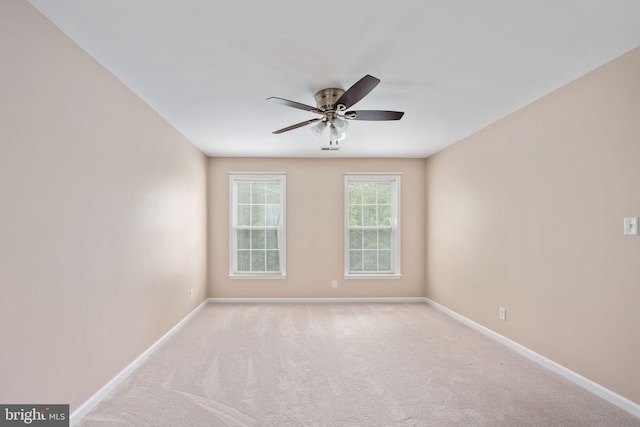 168 Sequester Dr, Stafford, VA 22556 - carpeted spare room with baseboards and a ceiling fan
