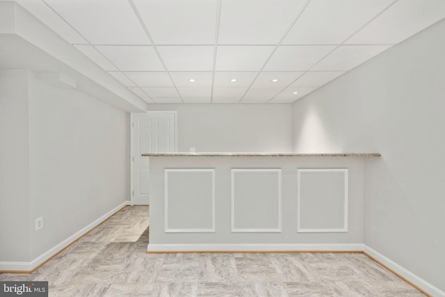 168 Sequester Dr, Stafford, VA 22556 - spare room with a paneled ceiling, recessed lighting, and baseboards
