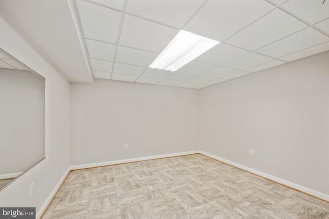 168 Sequester Dr, Stafford, VA 22556 - spare room featuring baseboards and a drop ceiling