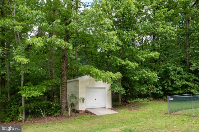 168 Sequester Dr, Stafford, VA 22556 - view of yard with an outbuilding and a garage