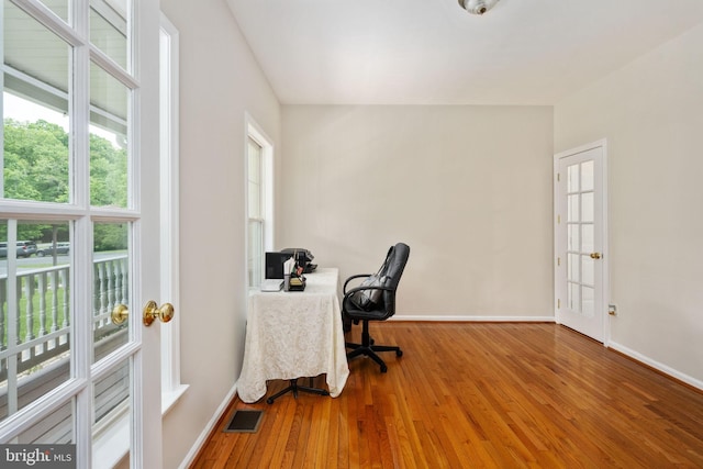 168 Sequester Dr, Stafford, VA 22556 - office with baseboards and wood finished floors