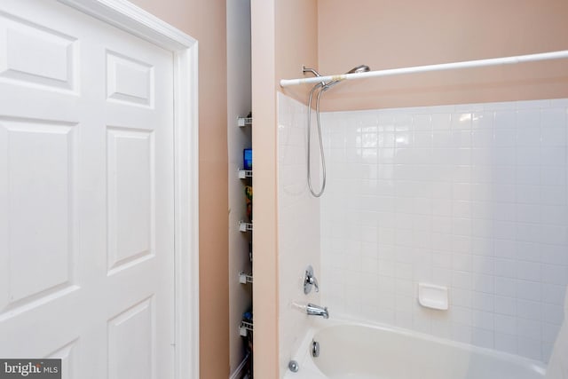 full bathroom with shower / washtub combination