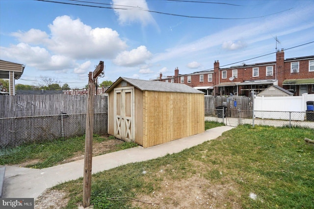1212 Primrose Ave, Baltimore, MD 21237 - view of shed featuring a fenced backyard