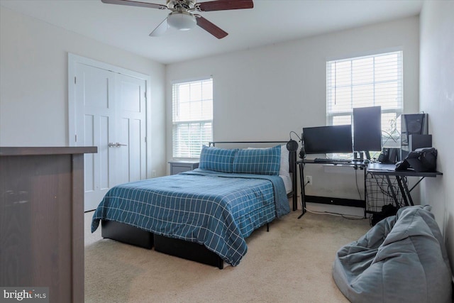 5735 River Shark Ln, Waldorf, MD 20602 - carpeted bedroom featuring a ceiling fan