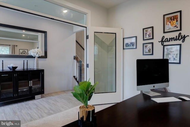 5735 River Shark Ln, Waldorf, MD 20602 - home office featuring wood finished floors