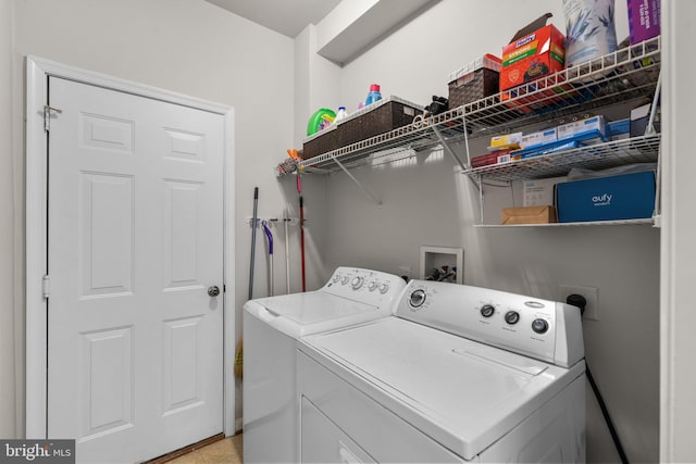 6028 Toomey Ln, Elkridge, MD 21075 - washroom featuring laundry area and washing machine and dryer