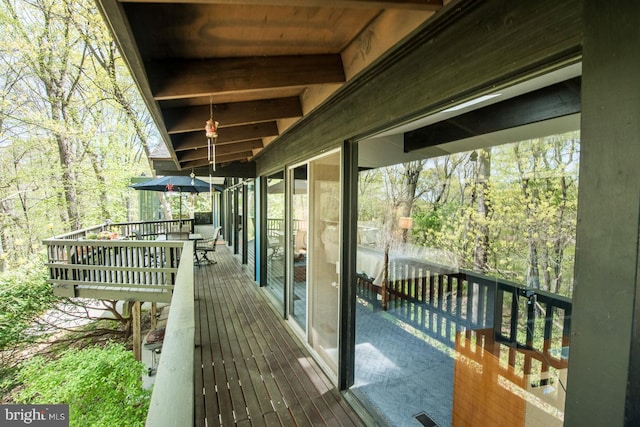 view of balcony