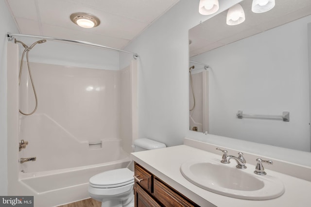 451 Lovell Ct, Hummelstown, PA 17036 - bathroom with toilet, tub / shower combination, and vanity