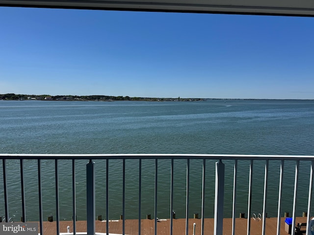 view of water feature