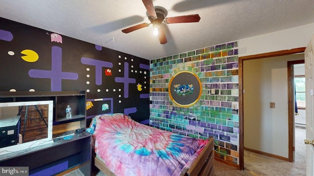 521 E Rdg Loop Rd, Romney, WV 26757 - carpeted bedroom with baseboards and a textured ceiling