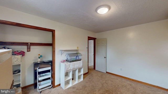 521 E Rdg Loop Rd, Romney, WV 26757 - bedroom with carpet, a textured ceiling, and baseboards