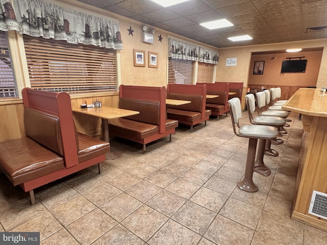 community lobby with visible vents
