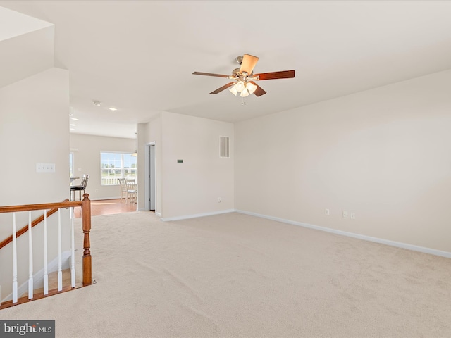 20822 Brunswick Ln, Millsboro, DE 19966 - carpeted spare room with ceiling fan, baseboards, and recessed lighting