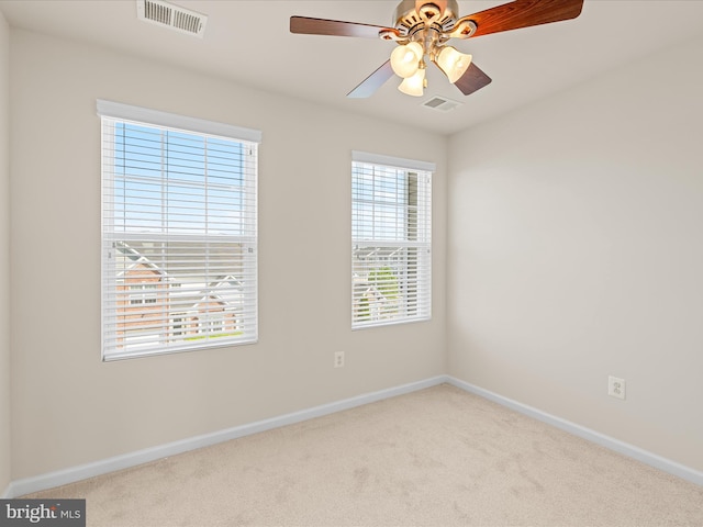 20822 Brunswick Ln, Millsboro, DE 19966 - spare room with carpet flooring, baseboards, and ceiling fan