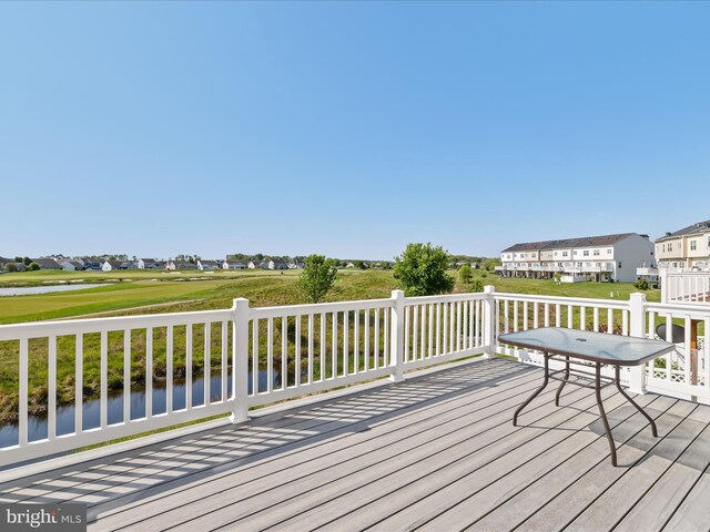 20822 Brunswick Ln, Millsboro, DE 19966 - deck with a water view and golf course view