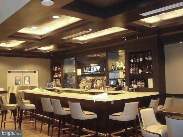 3100 N Leisure World Blvd Unit 507, Silver Spring, MD 20906 - community bar area featuring wood finished floors