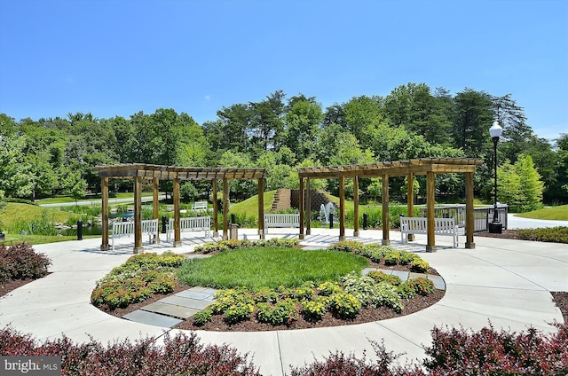 3100 N Leisure World Blvd Unit 507, Silver Spring, MD 20906 - surrounding community with a pergola