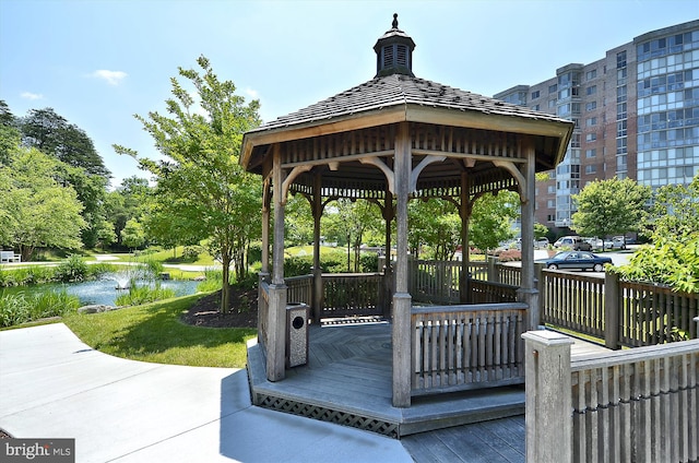 3100 N Leisure World Blvd Unit 507, Silver Spring, MD 20906 - deck featuring a gazebo