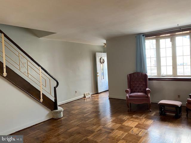 6833 E Roosevelt Blvd, Philadelphia, PA 19149 - foyer entrance featuring baseboards and stairway