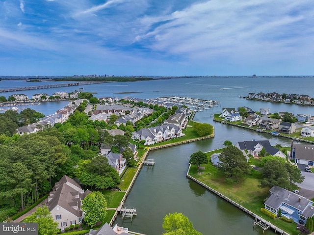536 Yacht Club Dr, Ocean Pines, MD 21811 - aerial perspective of suburban area with a nearby body of water