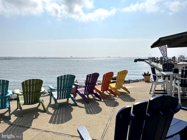 536 Yacht Club Dr, Ocean Pines, MD 21811 - view of patio / terrace featuring a water view