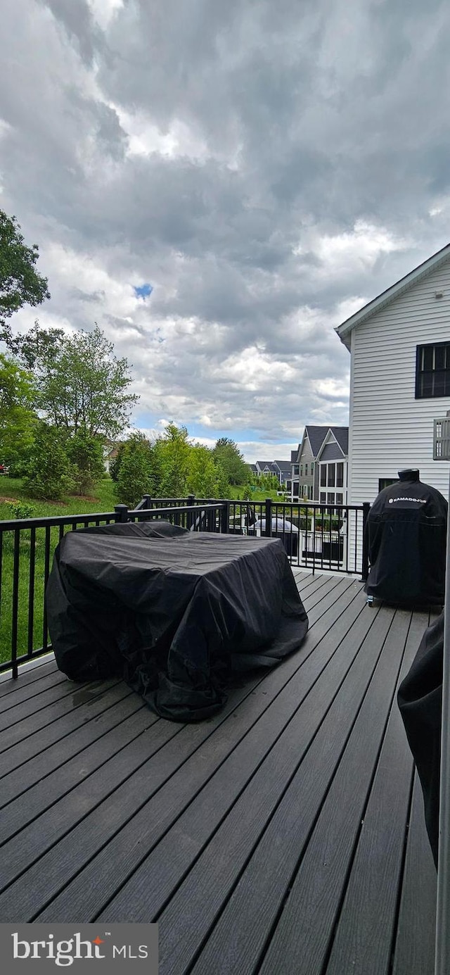 21340 Rainier Ln, Broadlands, VA 20148 - wooden deck with area for grilling