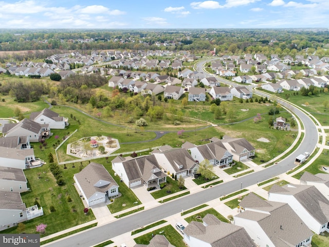 drone / aerial view featuring a residential view