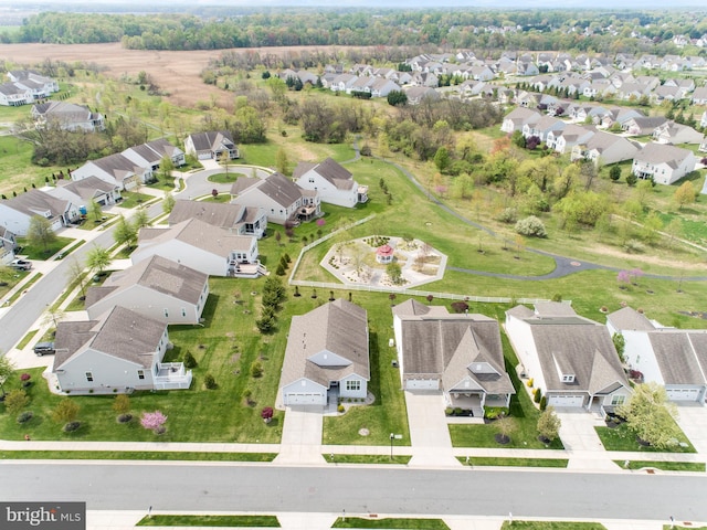 birds eye view of property featuring a residential view