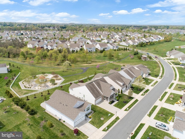 birds eye view of property featuring a residential view