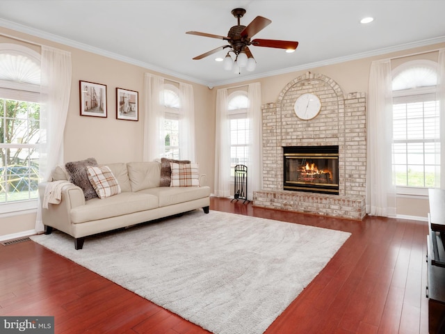 2322 Golden Chapel Rd, Odenton, MD 21113 - living area with plenty of natural light, a ceiling fan, and visible vents