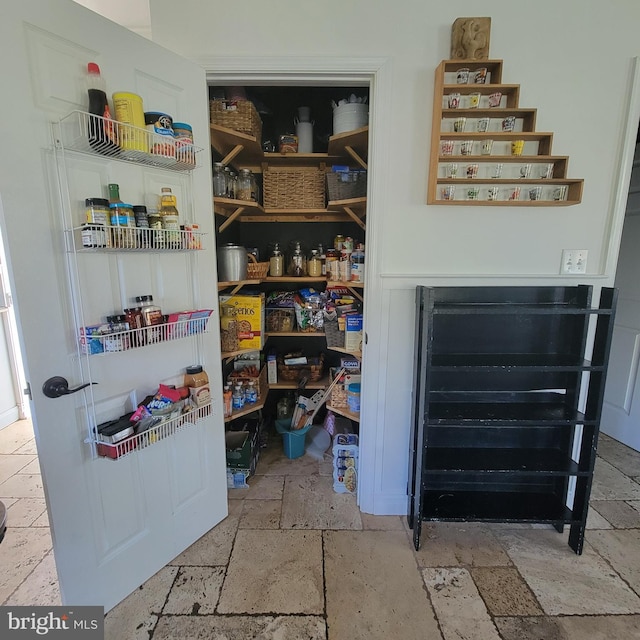 view of pantry